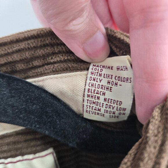 Vintage Best Authentic The Great Outdoors Brown 100% Cotton Corduroy Large - Picture 12 of 12